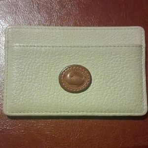 Dooney & Bourke Cream Leather Card Holder